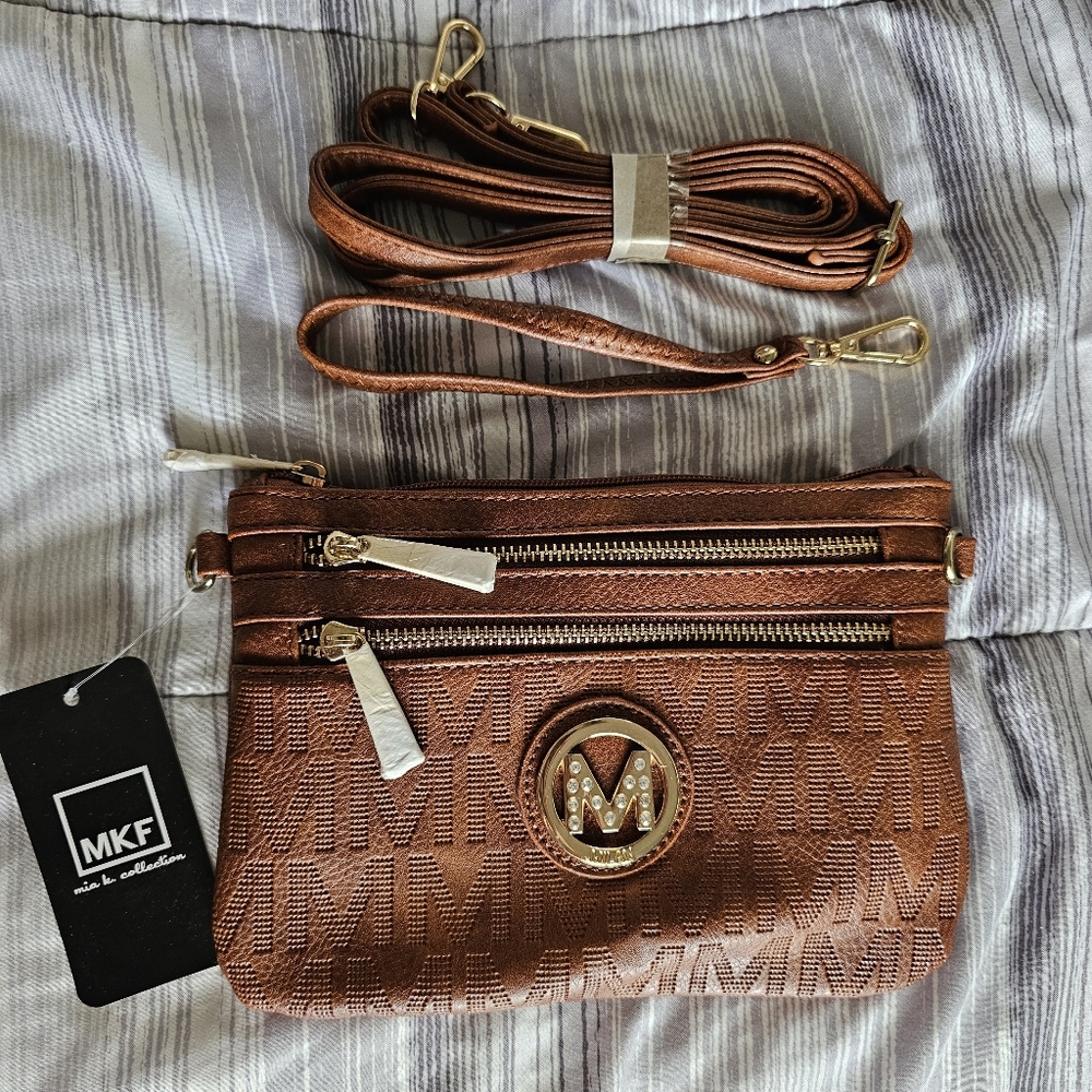 MFK Collection Crossbody Wristlet Bag
